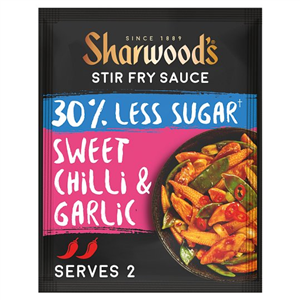 Sharwoods Stir Fry Sauce 30% Less Sugar Sweet Chilli Garlic 120g