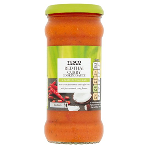 Tesco Red Thai Curry Cooking Sauce 340G