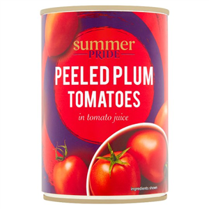 Summer Pride Peeled Plum Tomatoes 400G