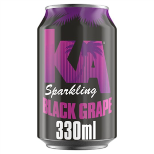 Ka Sparkling Black Grape 330ml Can