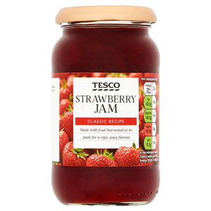 Tesco Strawberry Jam 454G