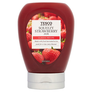 Tesco Strawberry Squeezy Jam 340G