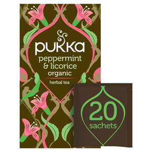 Pukka Organic Peppermint & Licorice 20 Tea Bags 30G