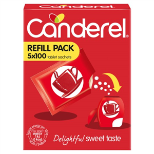 Canderel 5 Refill Sachets 500Pk