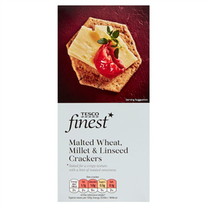 Tesco Finest Wheat, Millet & Linseed Crackers 150G