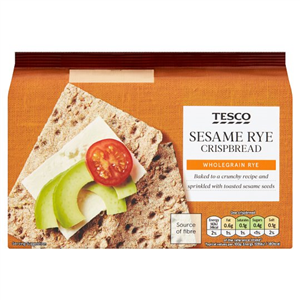Tesco Sesame Rye Crisp Bread 250G