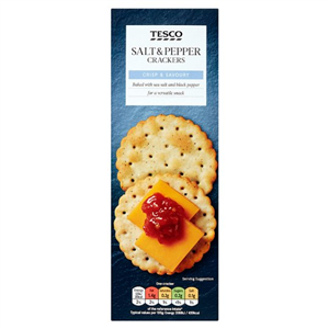 Tesco Salt & Pepper Cracker 185g