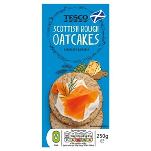 Tesco Scottish Rough Oatcakes 250G