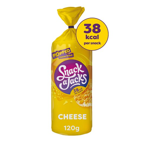 Snack A Jacks Jumbo Cheese Rice Cakes 120G