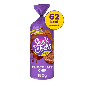Snack A Jacks Jumbo Chocolate Chip Rice Cakes 180G