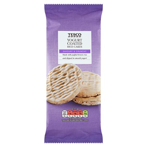 Tesco Yogurt Coated Rice Cakes 105G