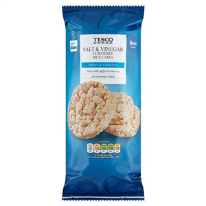Tesco Salt & Vinegar Rice Cakes 133G