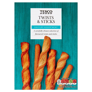 Tesco Savoury Twists & Sticks Assortment 115G