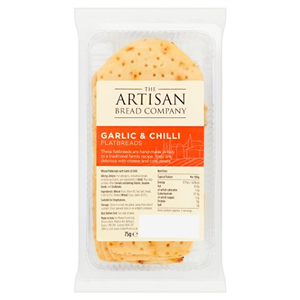 Counter Artisan Bread Co Garlic & Chilli Flatbread 75G