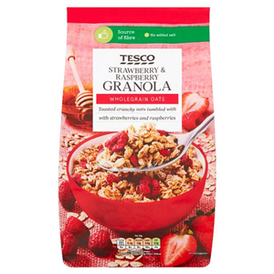 Tesco Starwberry & Raspberry Granola 1Kg