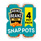Heinz Baked Beans Snap Pots In Tomato Sauce 4 X200g