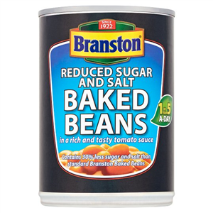 Branston Reduced Sugar And Salt Baked Beans In Tomato Sauce 410G