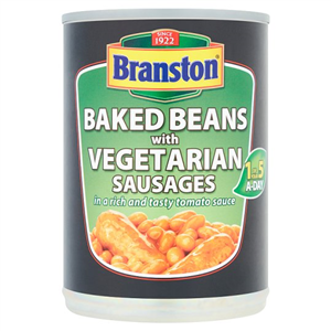Branston Baked Beans & Vegetarian Sausage 400G