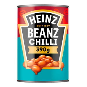 Heinz Baked Beans Fiery Chilli 390G