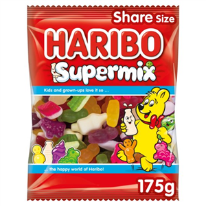 Haribo Supermix Fruit Milk & Sweet Foam Gums 175g