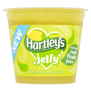 Hartleys Ready To Eat Jelly Lemon & Lime 125G
