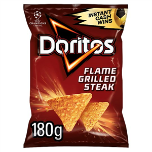 Doritos Flame Grilled Steak Tortilla Chips 180g