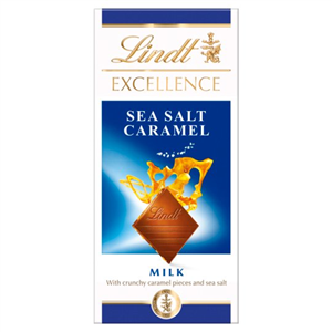 Lindt Excellence Milk Sea Salt Caramel Chocolate 100g