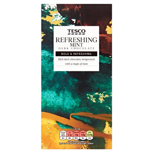 Tesco Refreshing Mint Dark Chocolate 100g