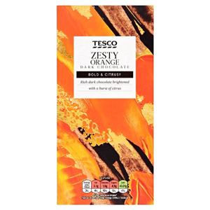 Tesco Zesty Orange Dark Chocolate 100g