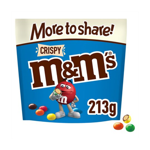 M&M Crispy More To Share Chocolate Pouch 213g