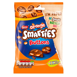 Smarties Chocolate Orange Buttons 85G