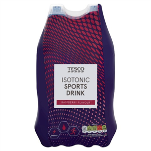 Tesco Isotonic Sports Drink Raspberry 4X500ml