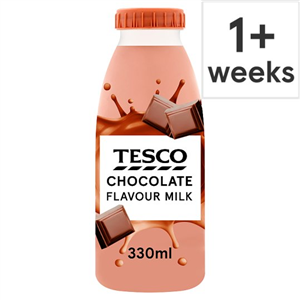 Tesco Chocolate Flavour Milk 330Ml