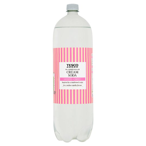 Tesco No Added Sugar Smooth Cream Soda 2 Litre