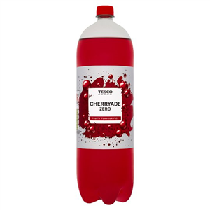 Tesco Sugar Free Cherryade Zero 2 Litre Bottle