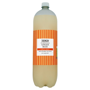Tesco No Added Sugar Fiery Ginger Beer 2 Litre Bottle