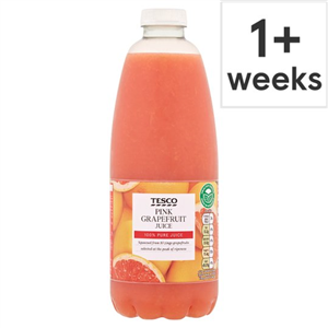 Tesco 100% Pure Squeezed Pink Grapefruit Juice 1 Litre