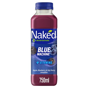 Naked Blue Machine Blueberry Smoothie 750 Ml