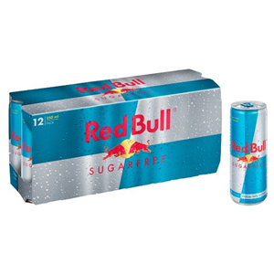 Red Bull Energy Drink Sugar Free 12 X 250Ml