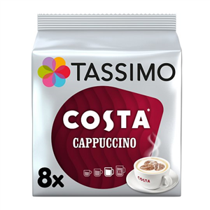 Tassimo Costa Cappuccino Coffee Pods 8 Serving 280G