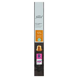 Tesco Finest 10 Leggero Coffee Capsules Strength 6 54G