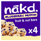 Nakd Blueberry Muffin Fruit & Nut Bars 4X35g