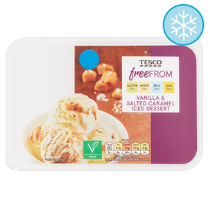 Tesco Free From Salted Caramel Iced Dessert 900Ml