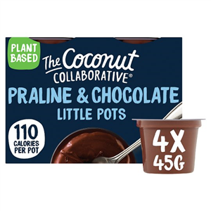 The Coconut Collaborative Praline & Chocolate Little Pots 4X45g