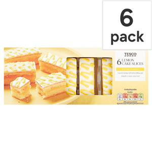 Tesco Lemon Cake Slices 6 Pack