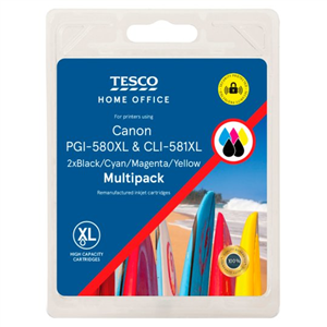 Tesco Canon 580Xl Multipack Ink 5 Pack