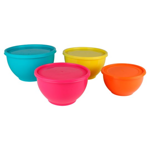 Tesco Colour Mixing Bowl Set 4Pcs