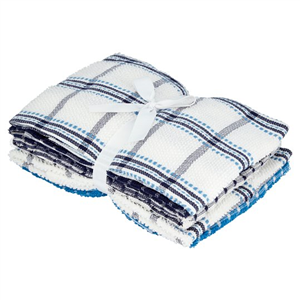 Tesco Terry Tea Towel 5 Pack Navy
