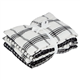 Tesco Black Check Terry Tea Towel 5 Pack