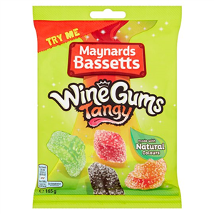 Maynards Bassetts Wine Gums Tangy 165G